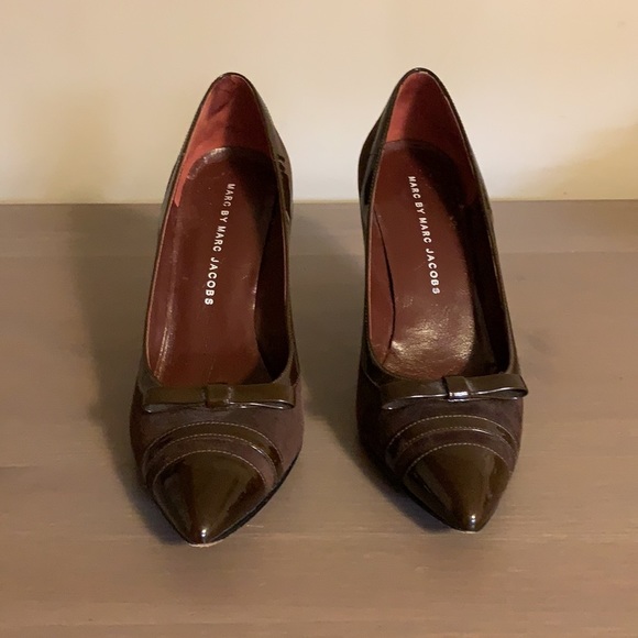 Marc by Marc Jacobs Brown Leather and Suede Pumps - Women’s Size 37 - Picture 3 of 8